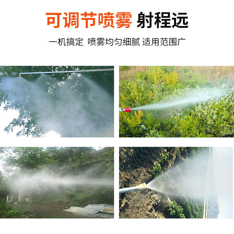 Four-stroke knapsack spraying machine spraying gasoline pesticide spraying machine high-pressure garden fruit tree agricultural disinfection sprayer