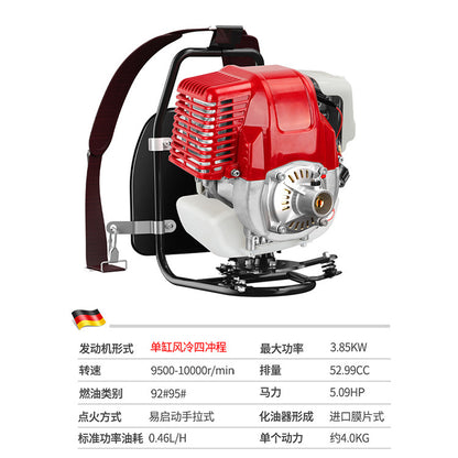 Household 139F gasoline lawn mower multifunctional brush cutter small four-stroke lawn mower clearing and weeding artifact