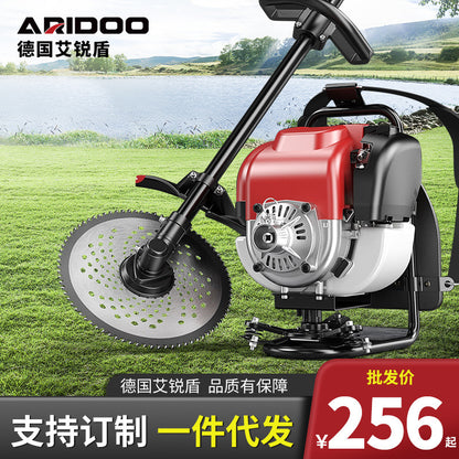 Multi-Functional Backpack Lawn Mower, Agricultural Gasoline-Powered Weeder, Household Land Clearing, Soil Loosening, Grass Cutting Machine - copy