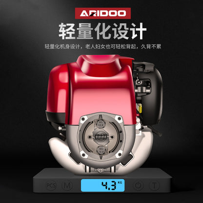 Multi-Functional Backpack Lawn Mower, Agricultural Gasoline-Powered Weeder, Household Land Clearing, Soil Loosening, Grass Cutting Machine - copy