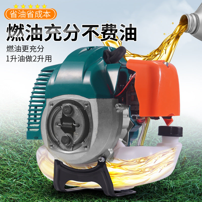 Two-stroke gasoline lawn mower side good agricultural high-power brush cutter multifunctional small garden weeding machine