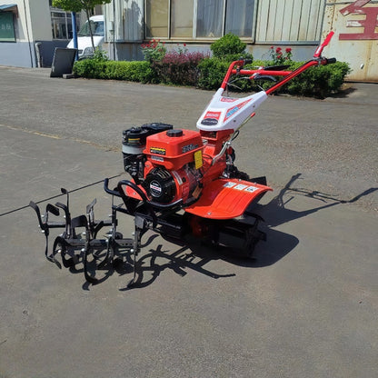 New Multifunctional Four-Wheel Drive Micro Tillage Machine, Small Household Diesel Trenching Machine, Gasoline Tillage Machine, Agricultural Rotary Tillage Machine