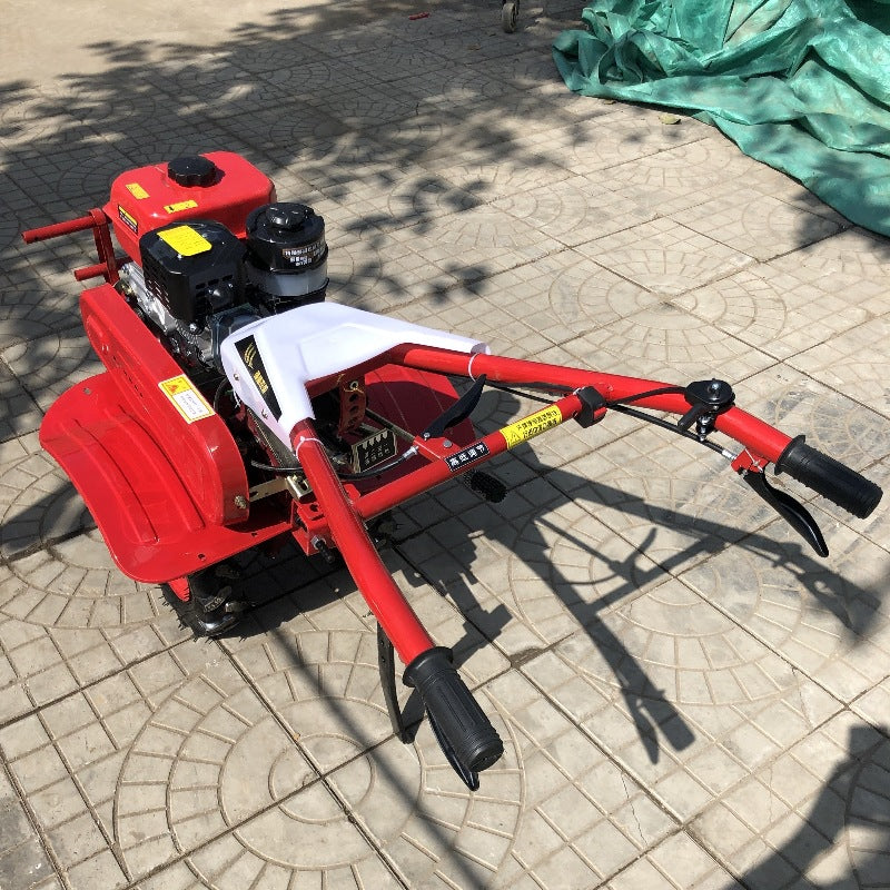 New Multifunctional Four-Wheel Drive Micro Tillage Machine, Small Household Diesel Trenching Machine, Gasoline Tillage Machine, Agricultural Rotary Tillage Machine