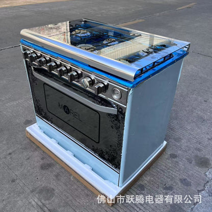 6-gas 95L oven one-piece vertical multi-function intelligent household gas electric oven outlet cooking range