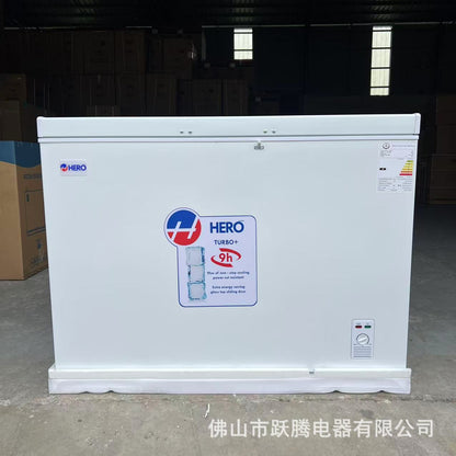 Export Export Commercial Horizontal Freezer Refrigerated Frozen Quick-Frozen Meat Ice Cream Freezer 150L300L Liters