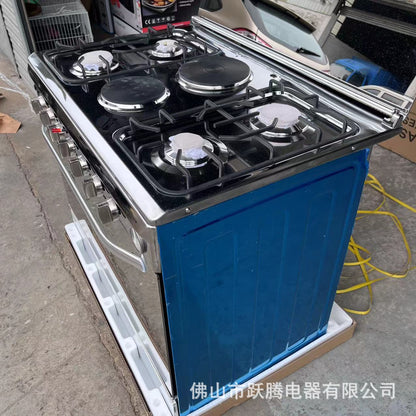 English version 4 gas 2 electric oven outlet conjoined vertical oven 4 gas 2 electirc gas oven