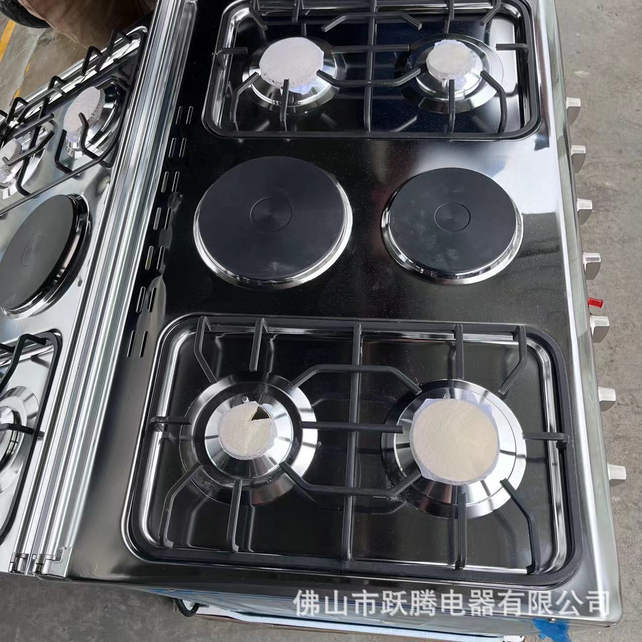 English version 4 gas 2 electric oven outlet conjoined vertical oven 4 gas 2 electirc gas oven