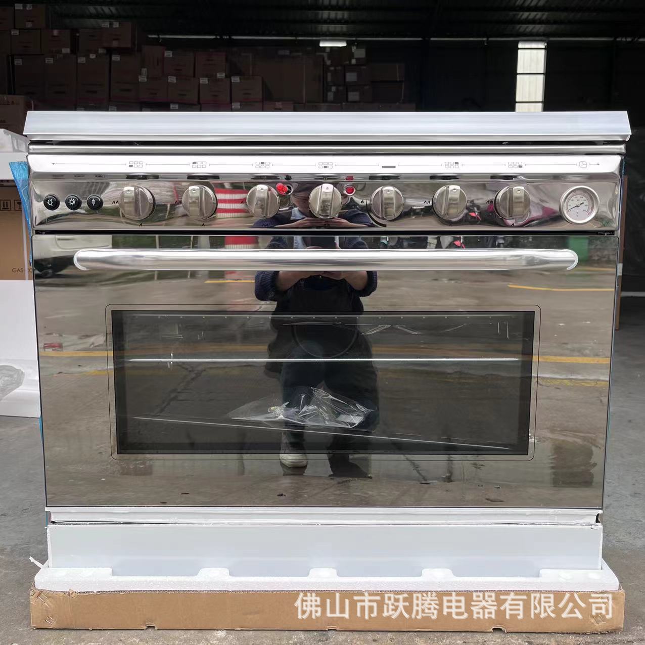 English version 4 gas 2 electric oven outlet conjoined vertical oven 4 gas 2 electirc gas oven