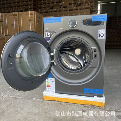 Export Foreign Trade 15kg Full-Automatic Household Drum Washing and Drying Integrated Washing Machine Household English Color Screen