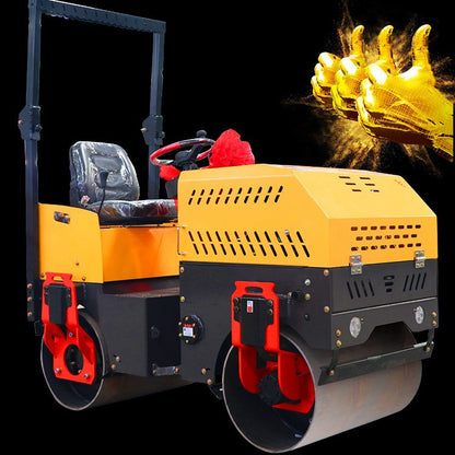 Small road roller manufacturer 2 tons hand-held double steel wheel single wheel 1 ton compactor car vibration 3 ton road roller