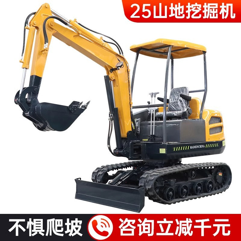 30 Tailless Small Excavator Agricultural Orchard Greenhouse Project 3 Tons Claw Grass Grab Wood Small Excavator