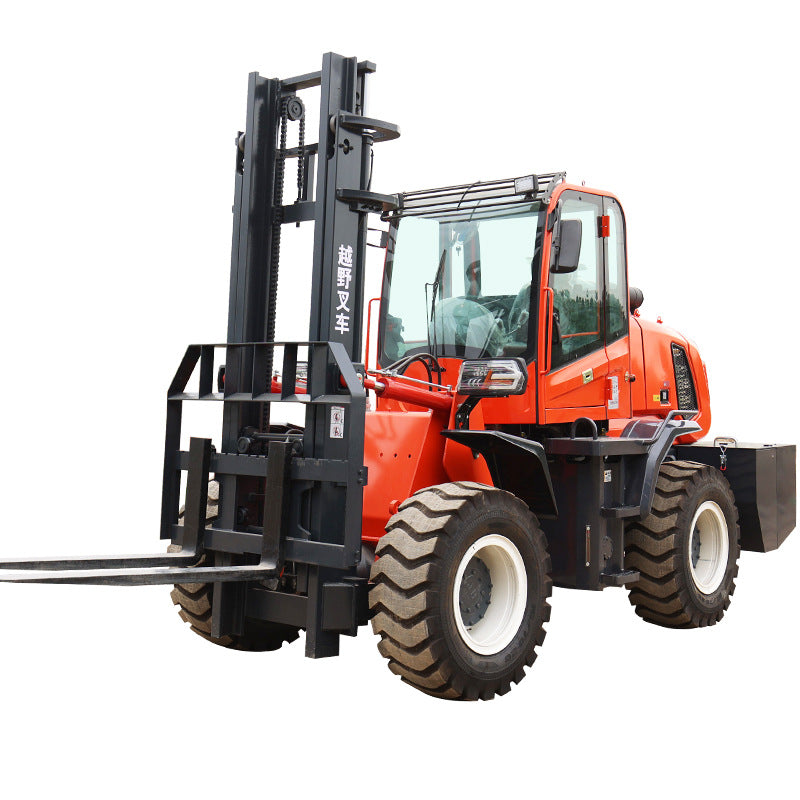 Off-road forklift 3 tons diesel multifunctional 5 tons integrated lifting lifting and haulage 6 tons four-wheel drive forklift