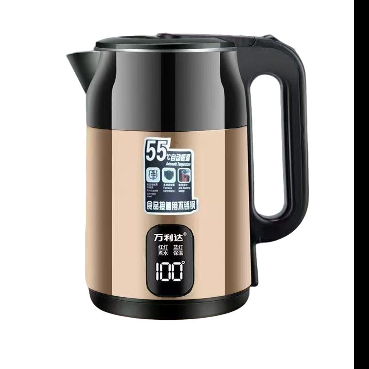 Wanlida Electric Kettle for Home Use, Automatic Electric Kettle with Integrated Temperature Control, Large Capacity