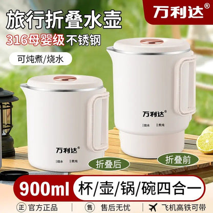 New Model 316 Portable Electric Kettle for Boiling Water, Suitable for Hotels, Automatic for Home Use, Foldable for Travel