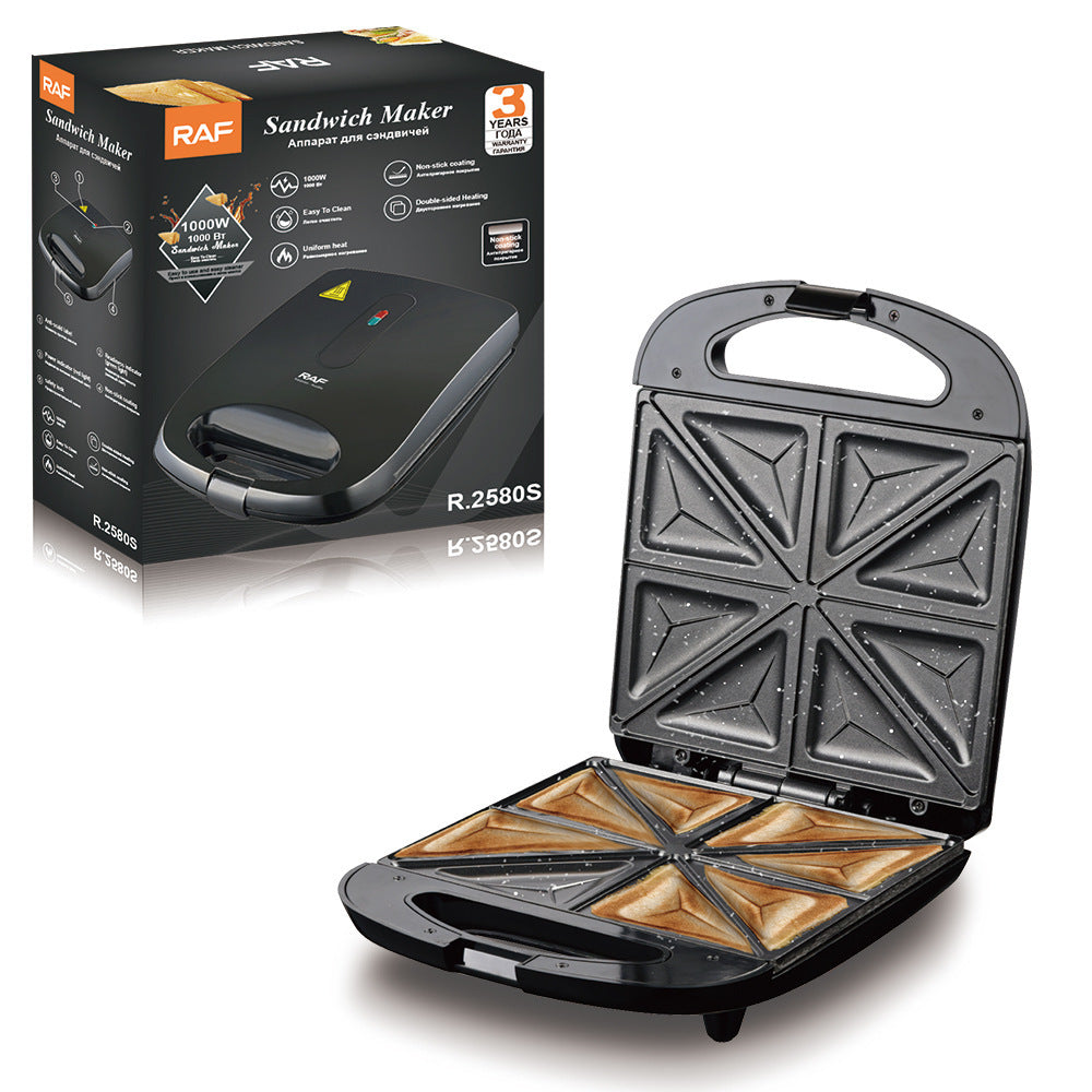 American and European Standard Cross-Border Sandwich Maker, Breakfast Maker, Waffle Maker, Double-Sided Heating, Multi-Functional Toaster, Steak Maker