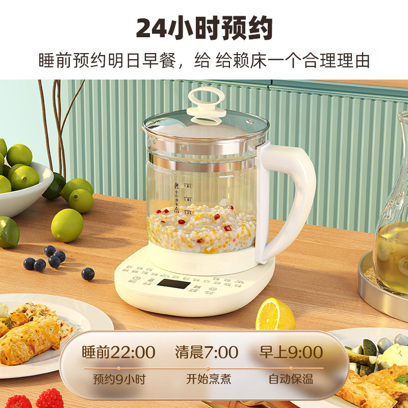Health Pot Multi-Function Electric Kettle Boiling Water Flower Teapot Office Frying Pot Glass Boiling Flower Tea Foreign Trade Gift