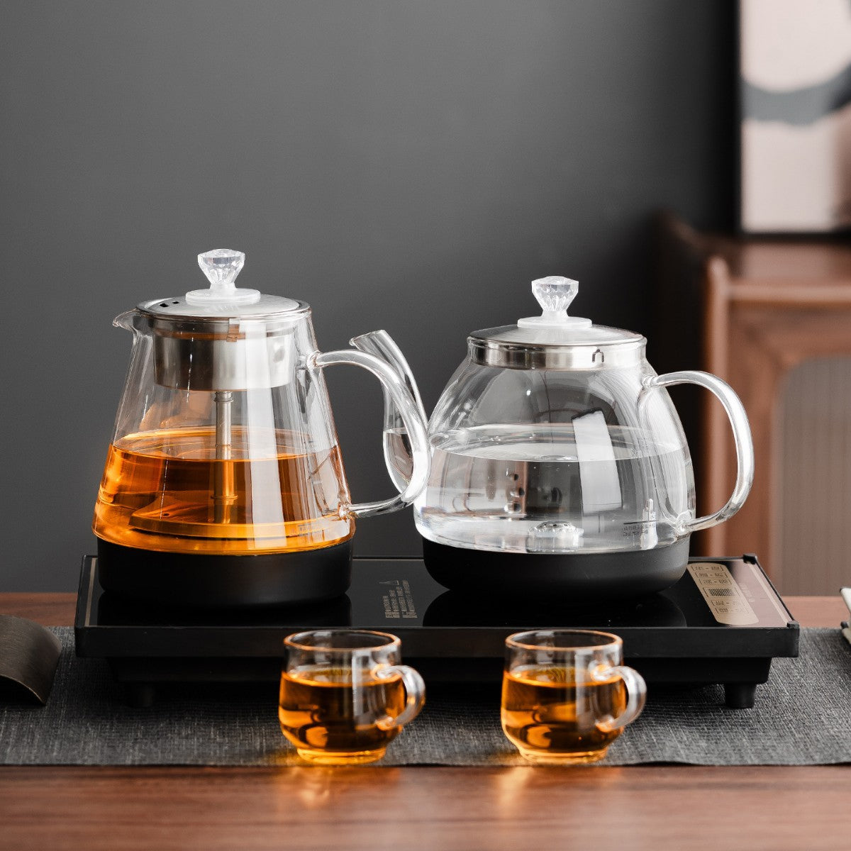 Tea Set Kettle Household Electric Kettle Set Tea Cooker Electric Tea Stove Fast Heating Tea Set Household