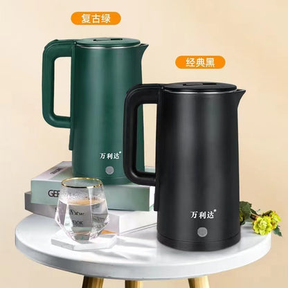New Model Electric Kettle, Stainless Steel Kettle, Health Kettle, Double-Layer Insulated Kettle with Logo Printing