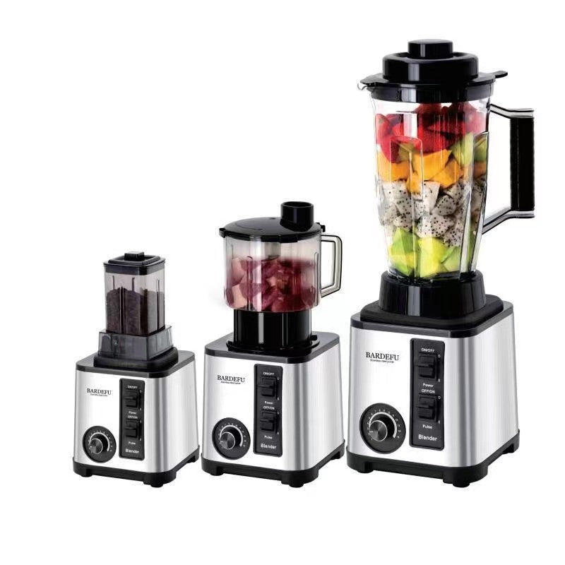4Lblender Cross-Border North American Stainless Steel Food Processor Large Capacity Blender Juicer Mixer Meat Grinder