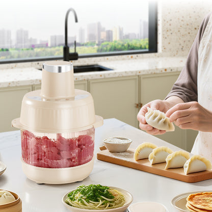 Simple White Meat Grinder for Home Kitchen, Meat and Fabric Grinder Manufacturer Supplies Small Electric Meat Grinder
