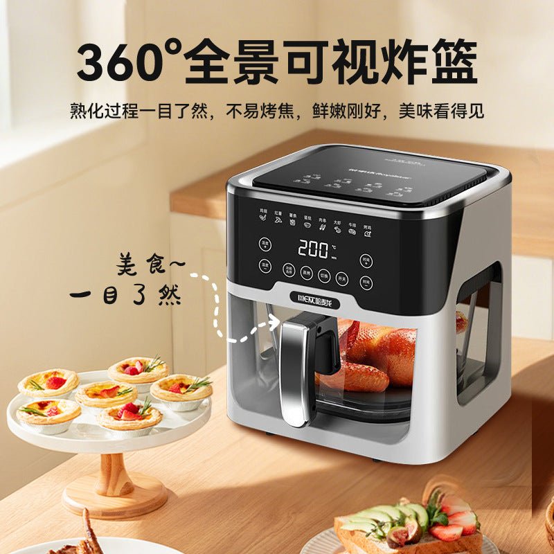 Intelligent Voice Air Fryer Household Visual Automatic High-end Multi-function Large Capacity Oven Timing Electric Fryer
