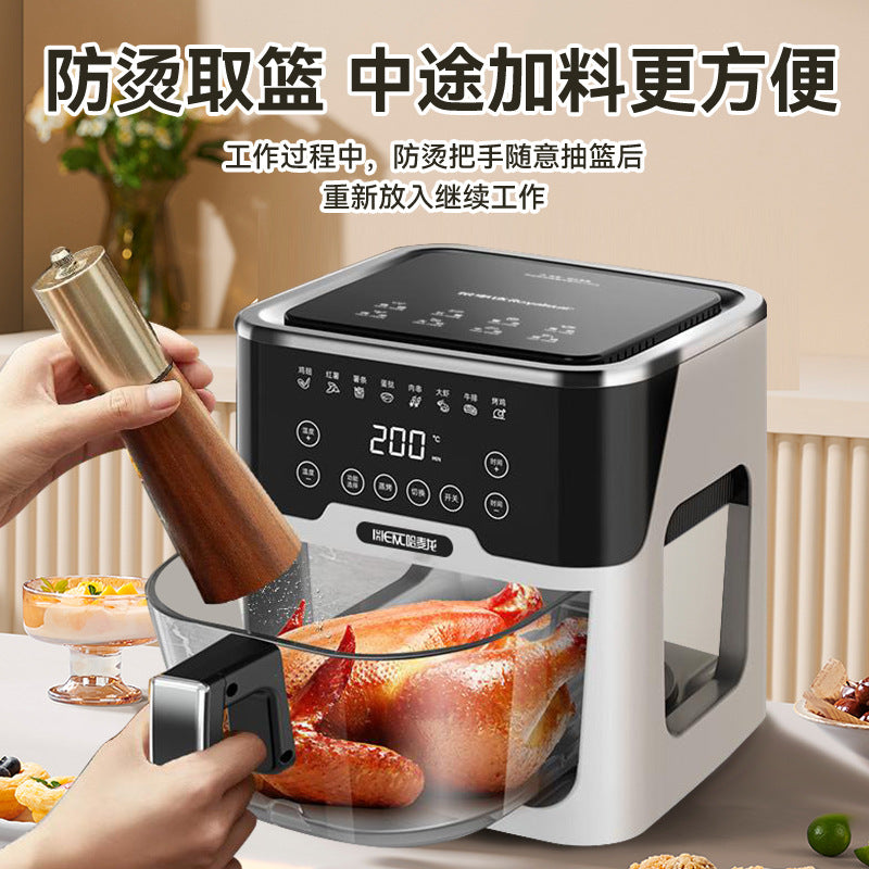 Intelligent Voice Air Fryer Household Visual Automatic High-end Multi-function Large Capacity Oven Timing Electric Fryer