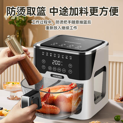 Intelligent Voice Air Fryer Household Visual Automatic High-end Multi-function Large Capacity Oven Timing Electric Fryer