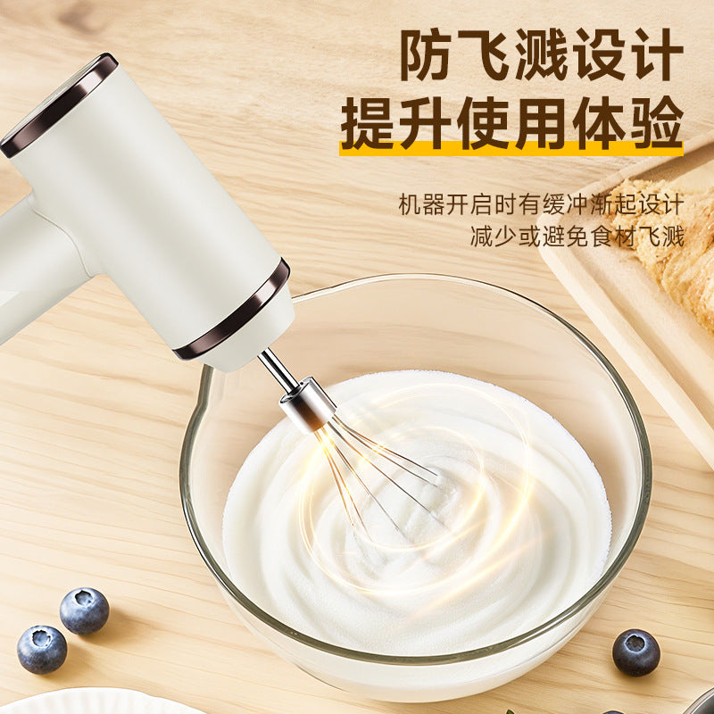 Cross-Border Electric Eggbeater Hand-Held Kitchen Baking Cream Frother Household Mini Milk Coffee Blender