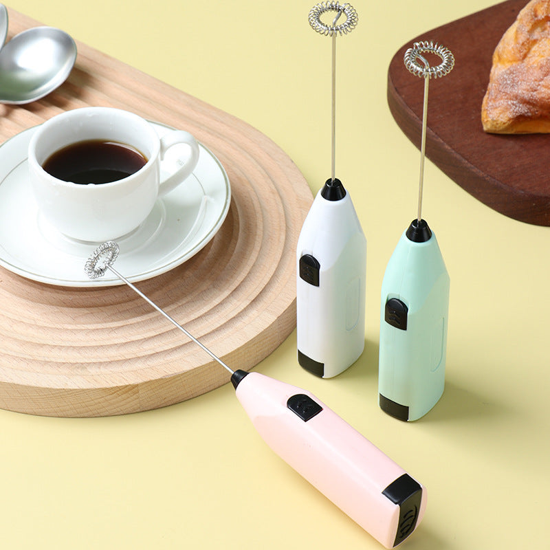 304 Kitchen Egg Beater Electric Handheld Mixer Mini Milk Frother Cream Frother Blender