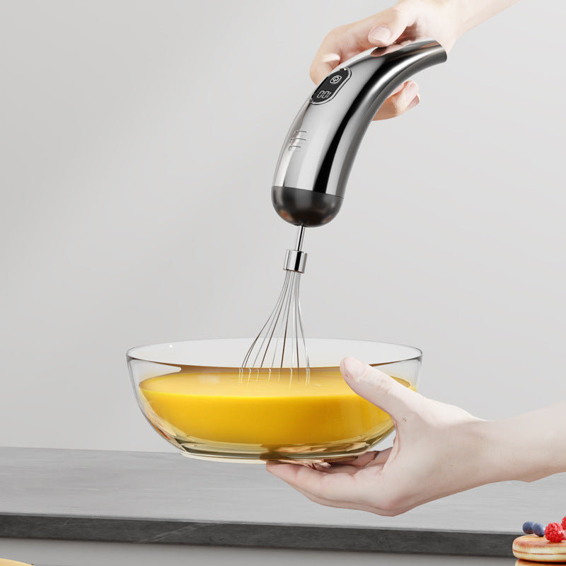26-Year-Old New Model Electric Egg Beater for Home Kitchen with Five-Speed Adjustment, Wireless Handheld Electric Mixer and Frother