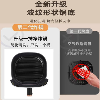 In-Stock Air Fryer for Home Use, New Model, Large Capacity, Intelligent, Multifunctional, Fully Automatic, No Need to Flip, Visible Electric Fryer