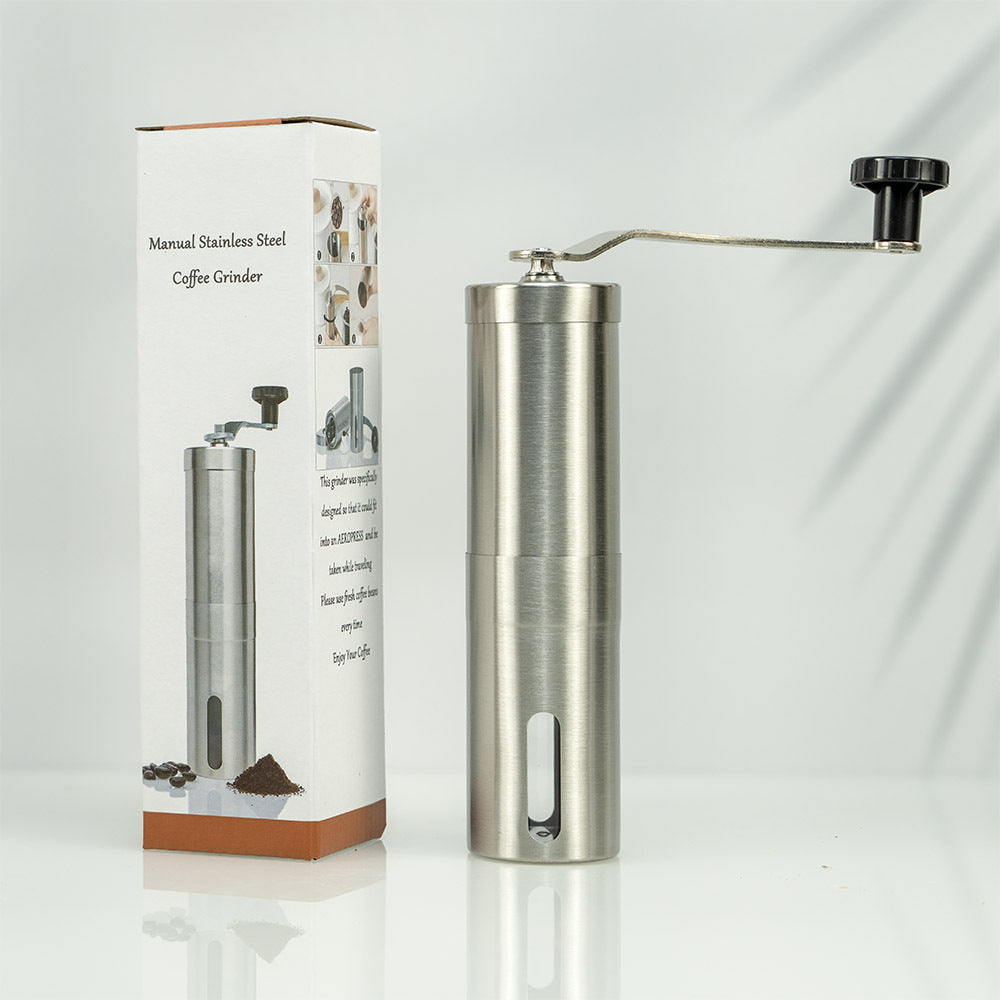 Source Factory Direct Supply Amazon Stainless Steel Hand-Cranked Coffee Grinder in Stock