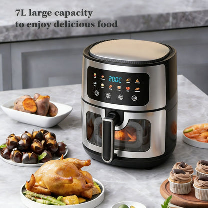 Smart Air Fryer Household Extra Large Capacity Oil-Free Automatic Electric Fries Machine Multi-Function Oven
