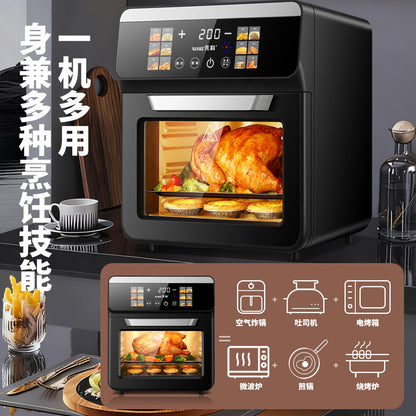 Xianke Air Fryer New Model for Home Use, Visual Multi-Function Smart Baking All-In-One Oven for Roasting Sweet Potatoes, 11L Oven