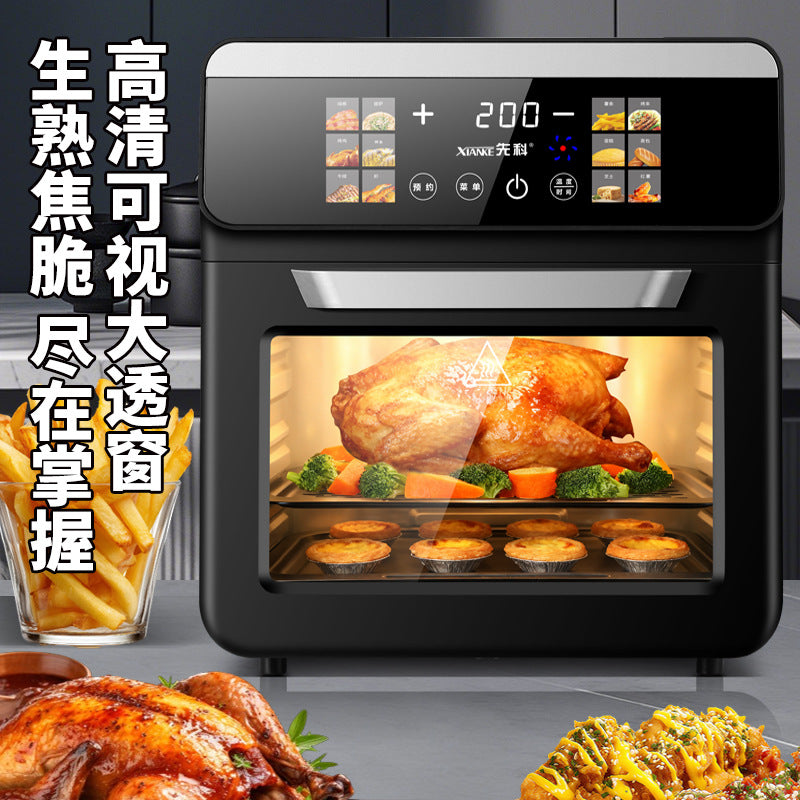 Xianke Air Fryer New Model for Home Use, Visual Multi-Function Smart Baking All-In-One Oven for Roasting Sweet Potatoes, 11L Oven