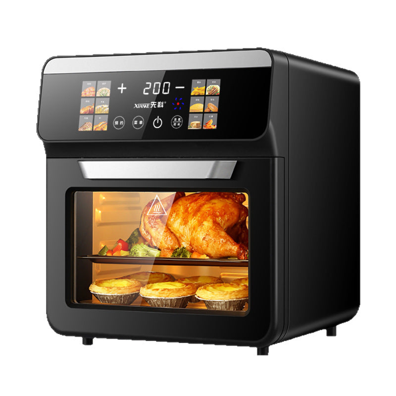 Xianke Air Fryer New Model for Home Use, Visual Multi-Function Smart Baking All-In-One Oven for Roasting Sweet Potatoes, 11L Oven
