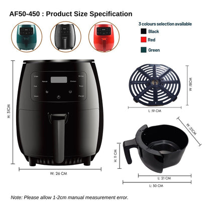 Air Fryer Large-Capacity Home-Use French Fries Machine Multi-Functional Electric Fryer Exclusively for Cross-Border Trade