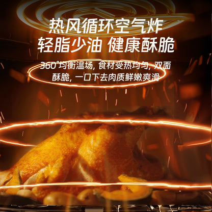 Air Fryer Smart Visual Oil-Free Electric Fryer for Home Use, No Need to Turn the Food, Multifunctional, Large Capacity, 2025 New Model in Stock