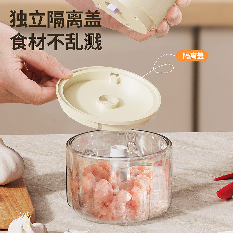 Cross-Border Electric Blender Mini Portable Garlic Grinder Kitchen Household Automatic Meat Grinder Garlic Grinder