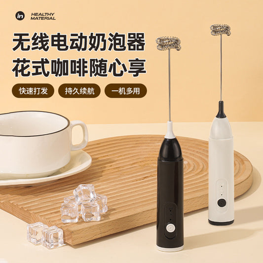 Kitchen Multifunctional Mini Rechargeable Electric Milk Frother Coffee Stirring Stick Milk Frother Milk Powder Mixer