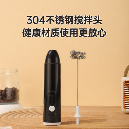 Kitchen Multifunctional Mini Rechargeable Electric Milk Frother Coffee Stirring Stick Milk Frother Milk Powder Mixer