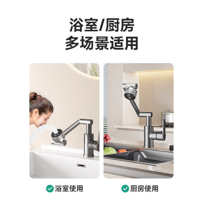 Basin faucet wash basin wash basin toilet universal mechanical arm kitchen single cooling table household hot and cold water