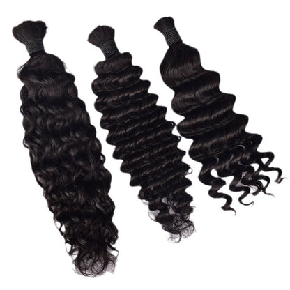 Deep wave real hair dirty braids Boho braids wig full human hair