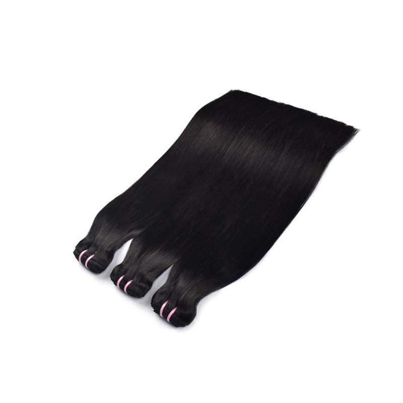 SDD Real Human Hair Wig Bone Straight Hair 12A Braid Hair Curtain Bonestraight Bundles Humanhair