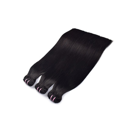 SDD Real Human Hair Wig Bone Straight Hair 12A Braid Hair Curtain Bonestraight Bundles Humanhair