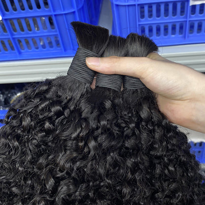 Sdd Humanhair Pixie Curl Bulk Hair Women's Hair Real Hair Wig European and American Cross-Border
