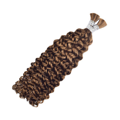 Real Human Hair Wig Hair Grip P4/30 Boho Braids Human Hair Bundle European and American Cross-Border Hair