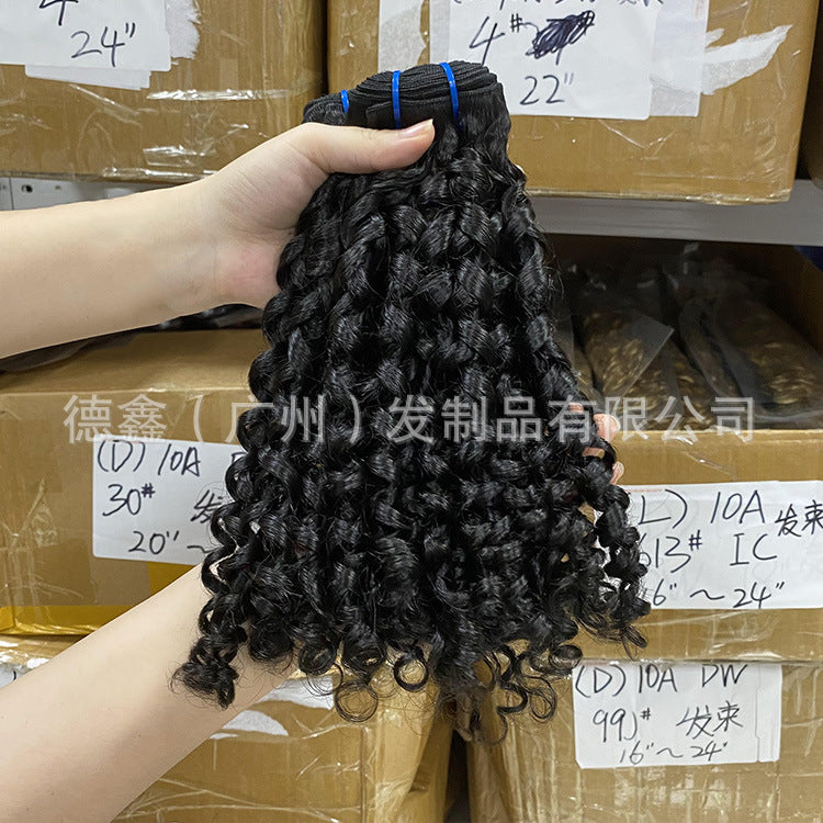 Genie Roll Human Hair Curtain Europe, America and Africa Hot Fumi Pissy Two Human Hair bundles