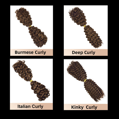 Factory Direct Sales Two-Pointed Sdd Wig Hair Bundle Bulk Hair Curly Humanhair Real Hair
