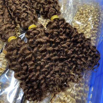 Factory Direct Sales Two-Pointed Sdd Wig Hair Bundle Bulk Hair Curly Humanhair Real Hair